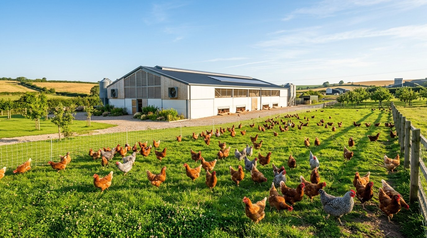 Suasana Peternakan Ayam Modern Eggland